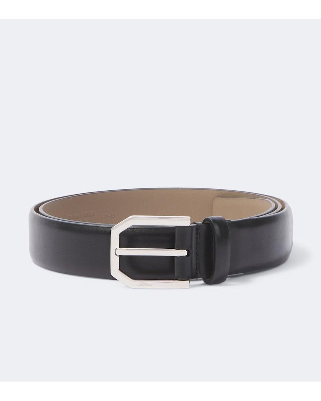 Brioni Black Leather Belt for men