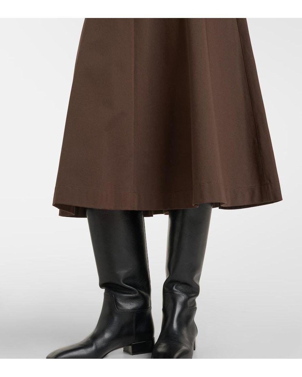 Vince Brown Midirock Aus Baumwoll-Twill