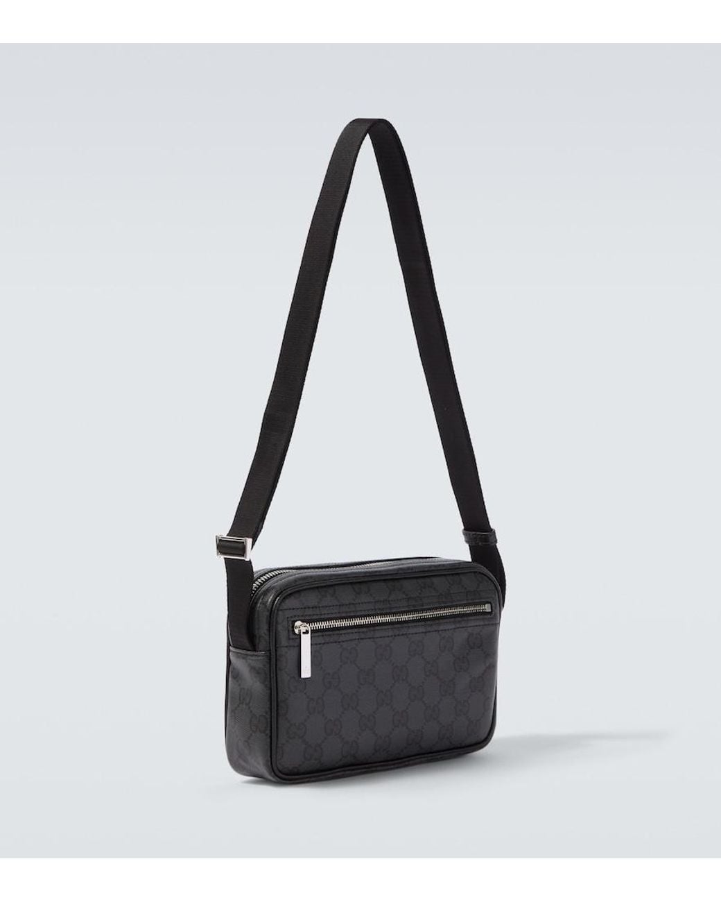 Gucci Black Essence Mini Gg Canvas Crossbody Bag for men