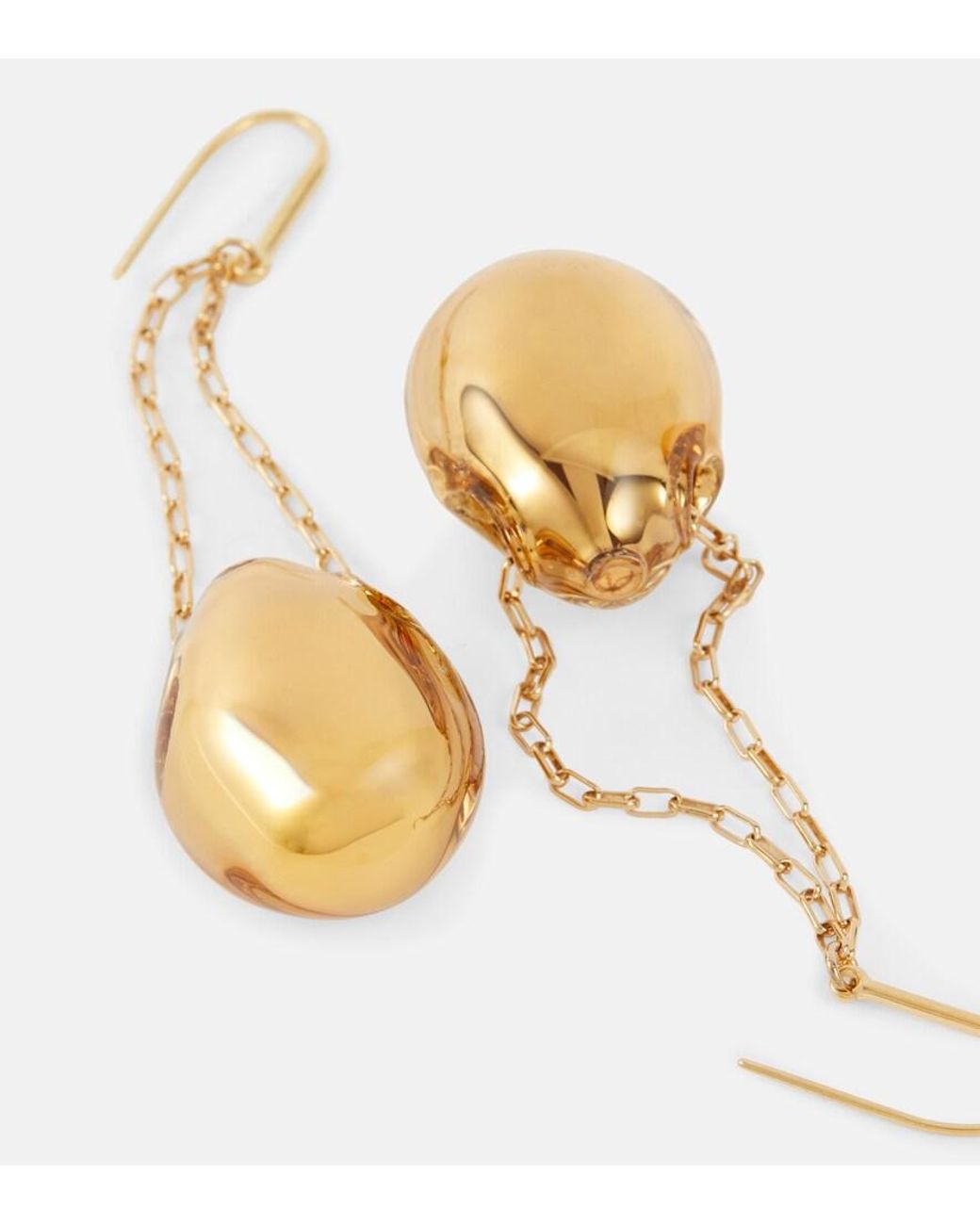 Pendientes Largos Bubble Isabel Marant de color Metallic