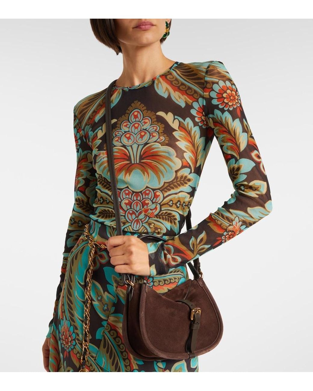 Borsa A Tracolla Pony Small di Etro in Brown