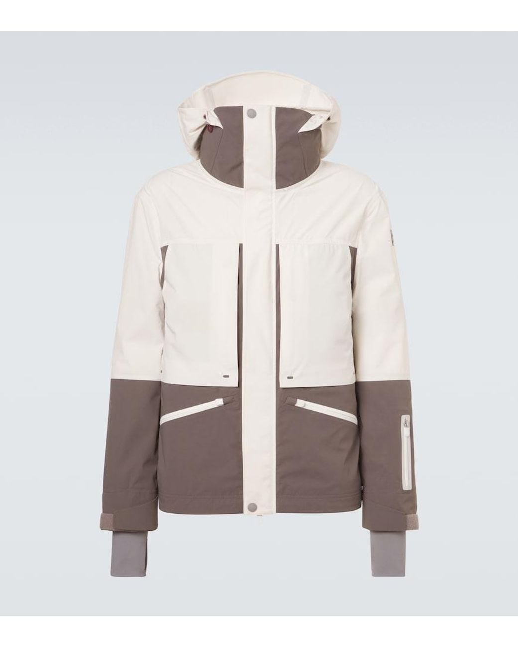 Brunello Cucinelli Natural Hooded Ski Jacket for men
