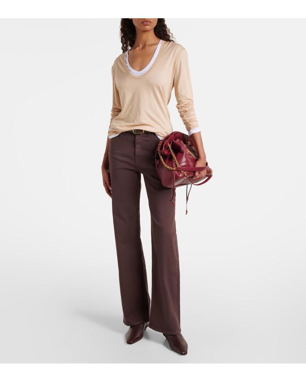 Paris Texas Brown Bettina 25 Leather Ankle Boots