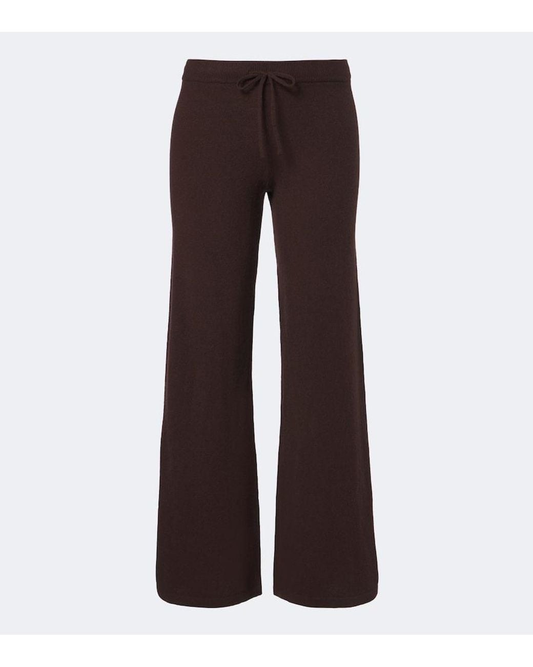 The Upside Brown Coco Amelie Cashmere-Blend Wide-Leg Pants