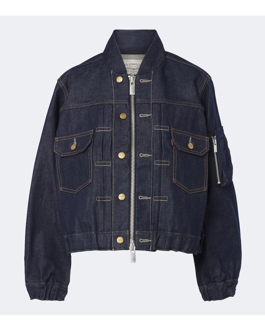 Sacai Blue Denim Bomber Jacket