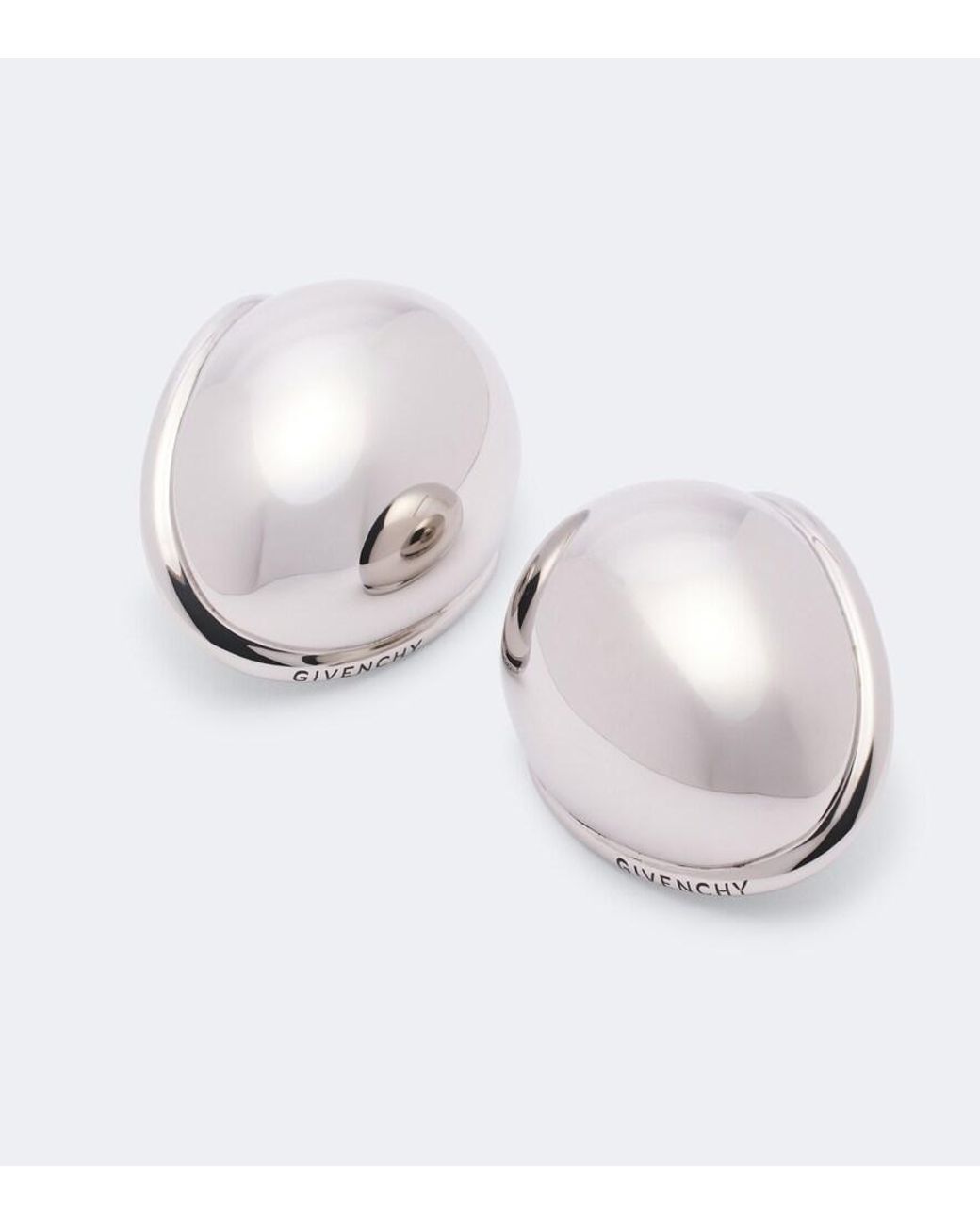 Givenchy White Ohrringe Sculpt
