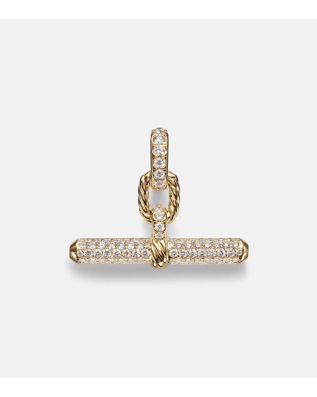 David Yurman Metallic Dy Madison 18Kt Pendant With Diamonds