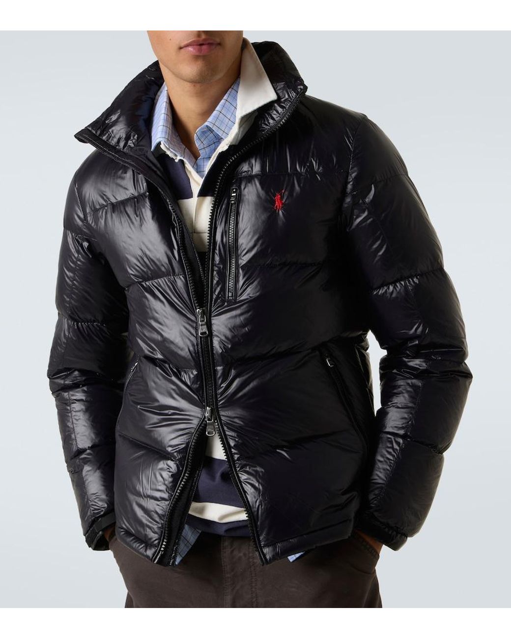 Polo Ralph Lauren Blue The Gorham Glossed Down Jacket for men