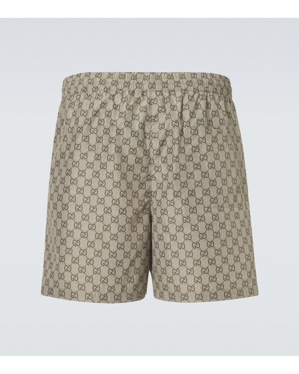 Gucci Natural Gg Swim Trunks for men