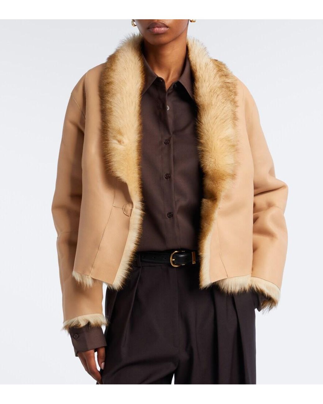 Arma Natural Mooney Shearling Jacket