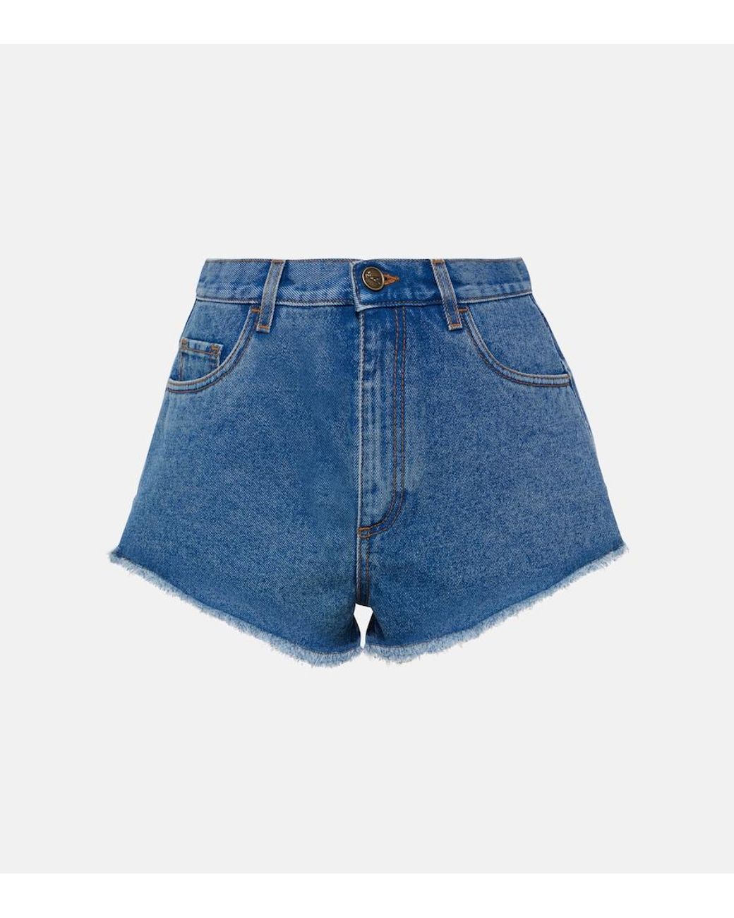 Etro Blue Denim Shorts