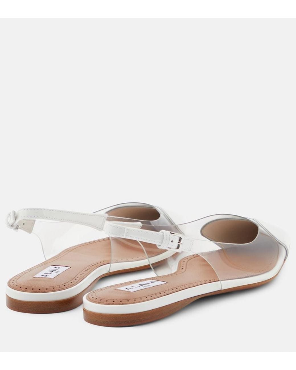 Alaïa White Ballerinas 'Le Coeur'
