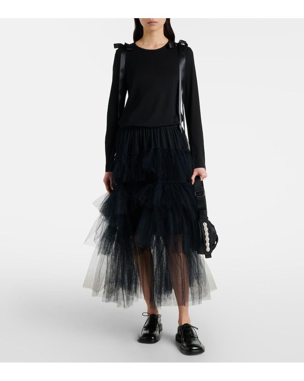 Top Simone Rocha en coloris Black