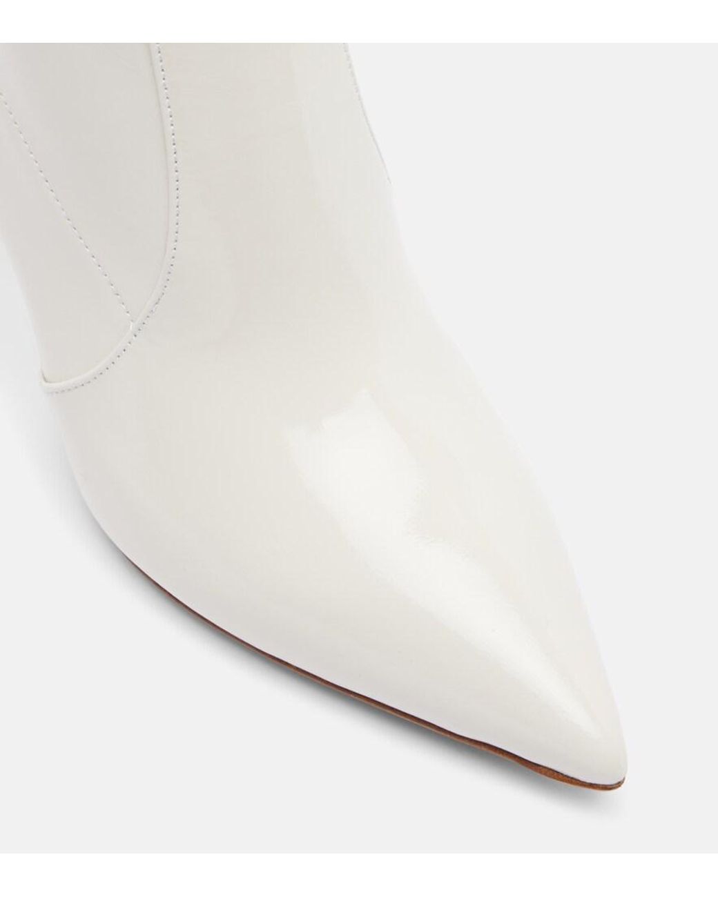 Gianvito Rossi White Hansen 85 Patent Leather Knee-High Boots