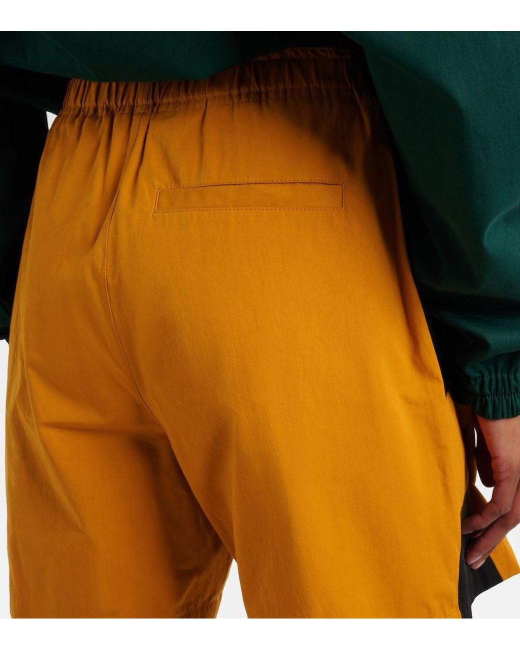 Saint Laurent Yellow Cassandre Cotton Bermuda Shorts