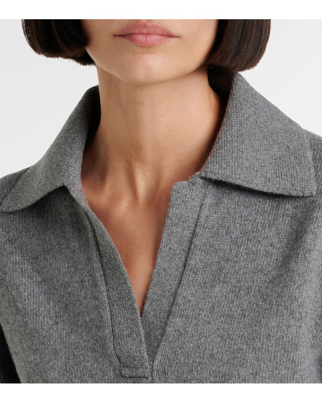 Proenza Schouler Gray Jeanne Cashmere And Wool Sweater