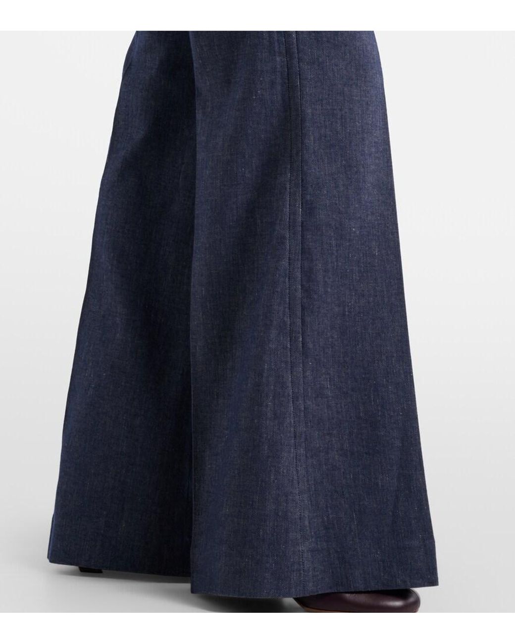 Dorothee Schumacher Blue Fluid Denim Flared Pants