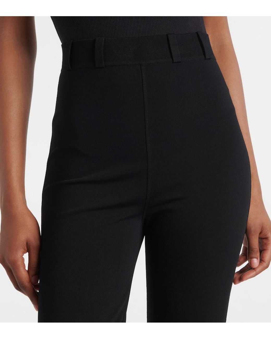 Alaïa Blue High-Rise Leggings