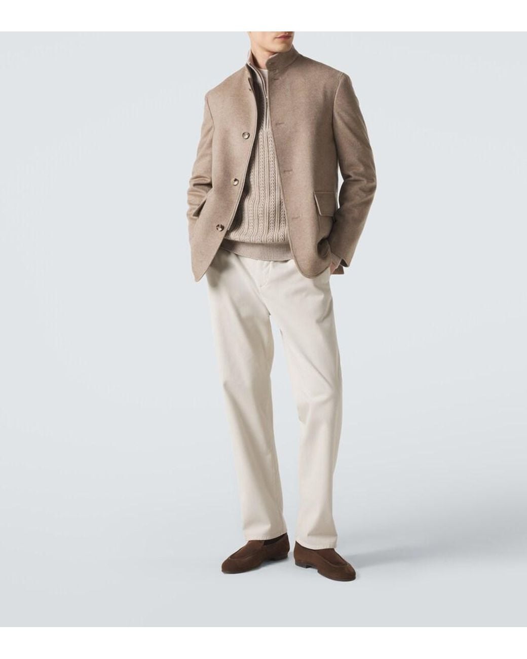 Agnona Natural Cashmere Jacket for men