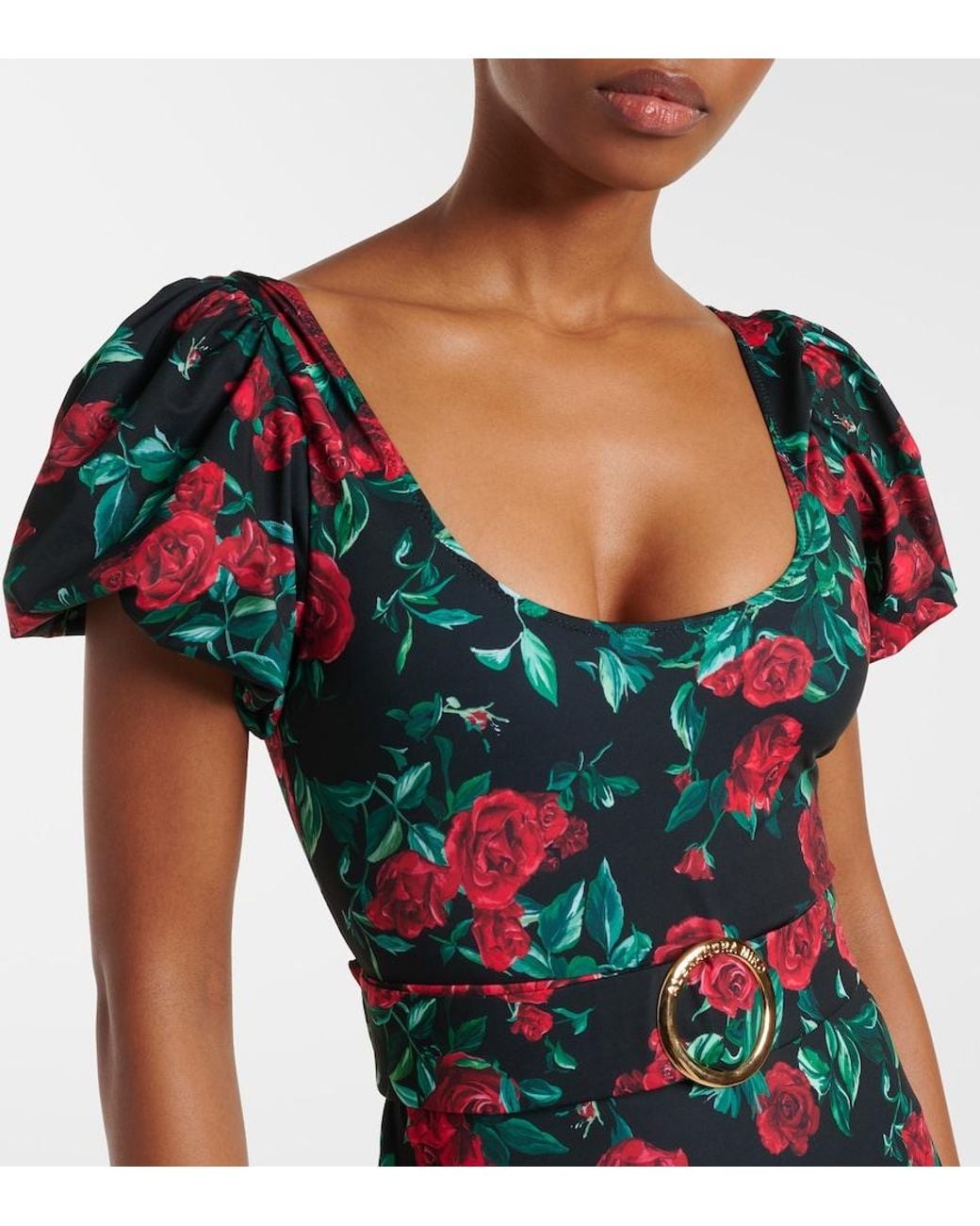Alexandra Miro Blue Jeanie Floral Swimsuit