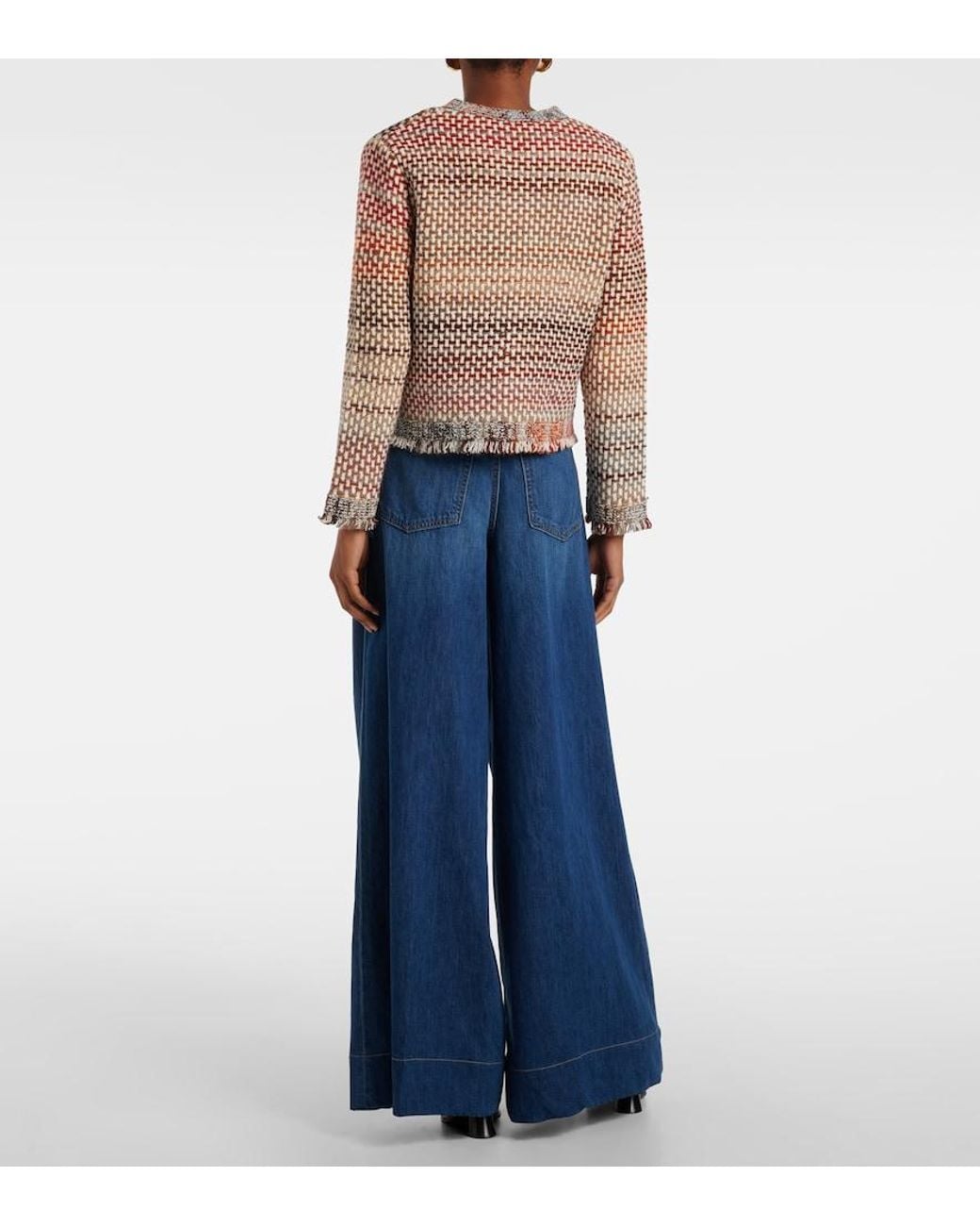 Veronica Beard Pink Sariyah Cotton And Wool-Blend Knit Jacket