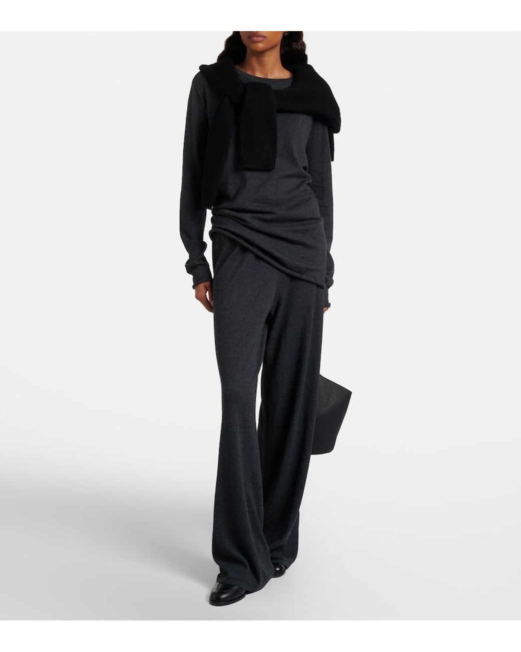 Lisa Yang Blue Maurie Cotton And Cashmere Sweater