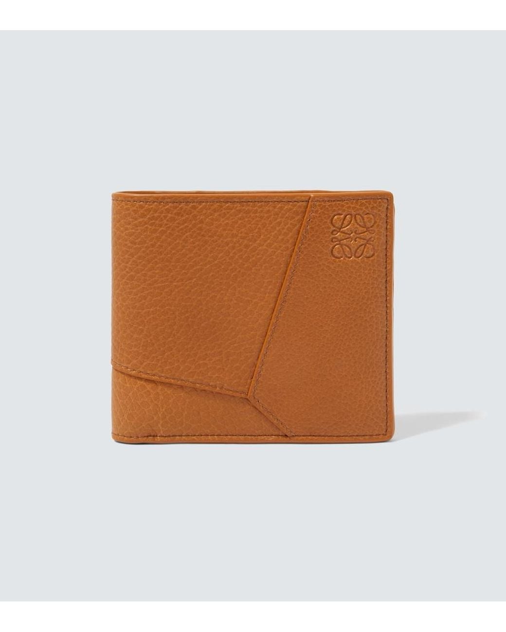 Loewe Brown Puzzle Leather Wallet for men