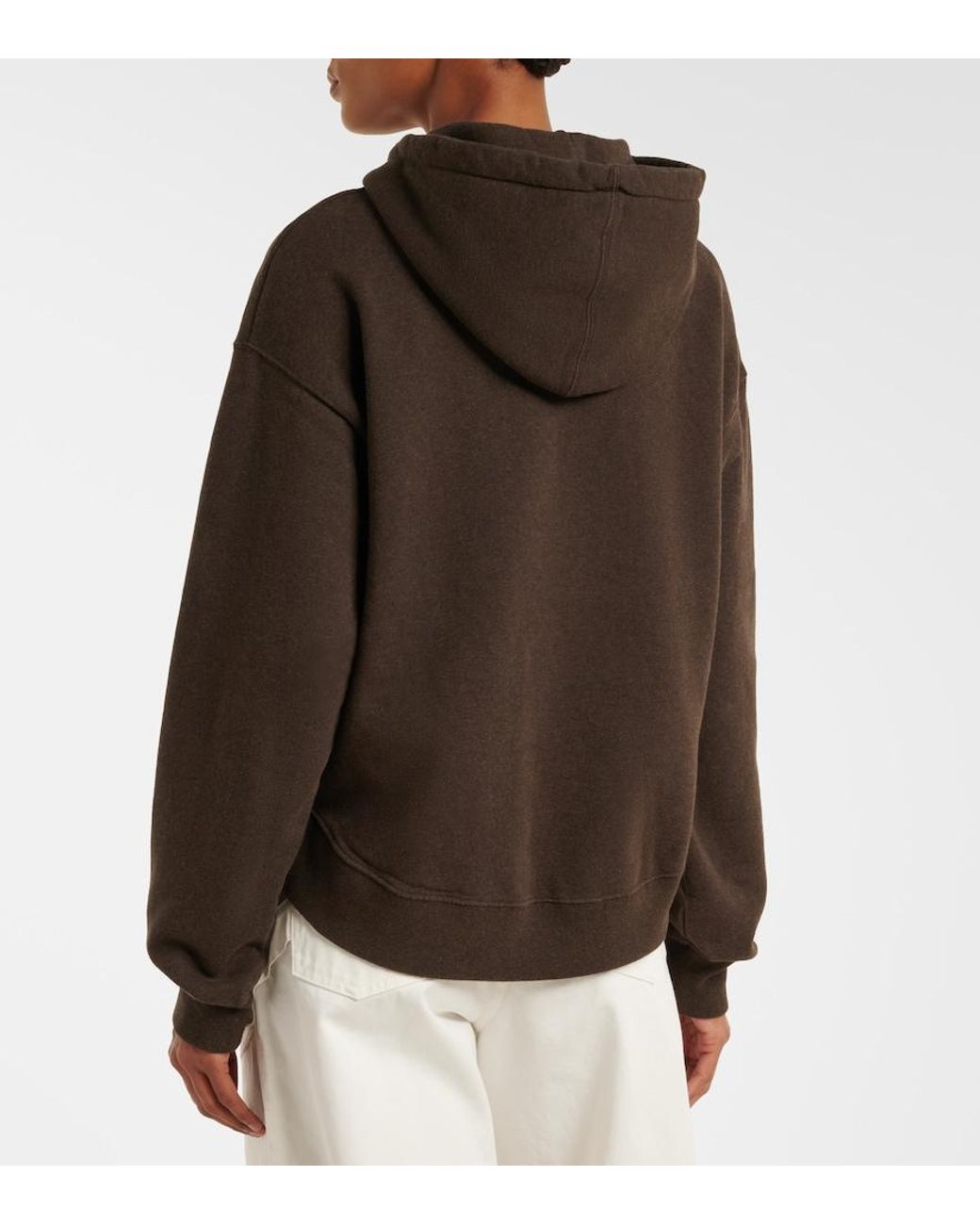 J.W. Anderson Black Cropped Cotton Hoodie