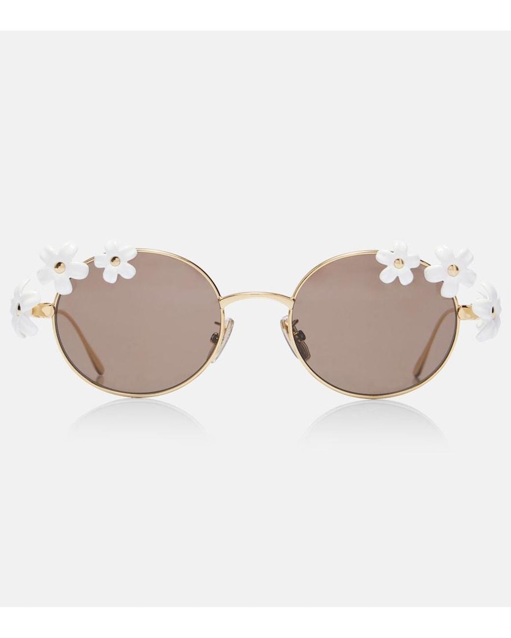 Loewe Brown Paula's Ibiza Daisy Field Round Sunglasses