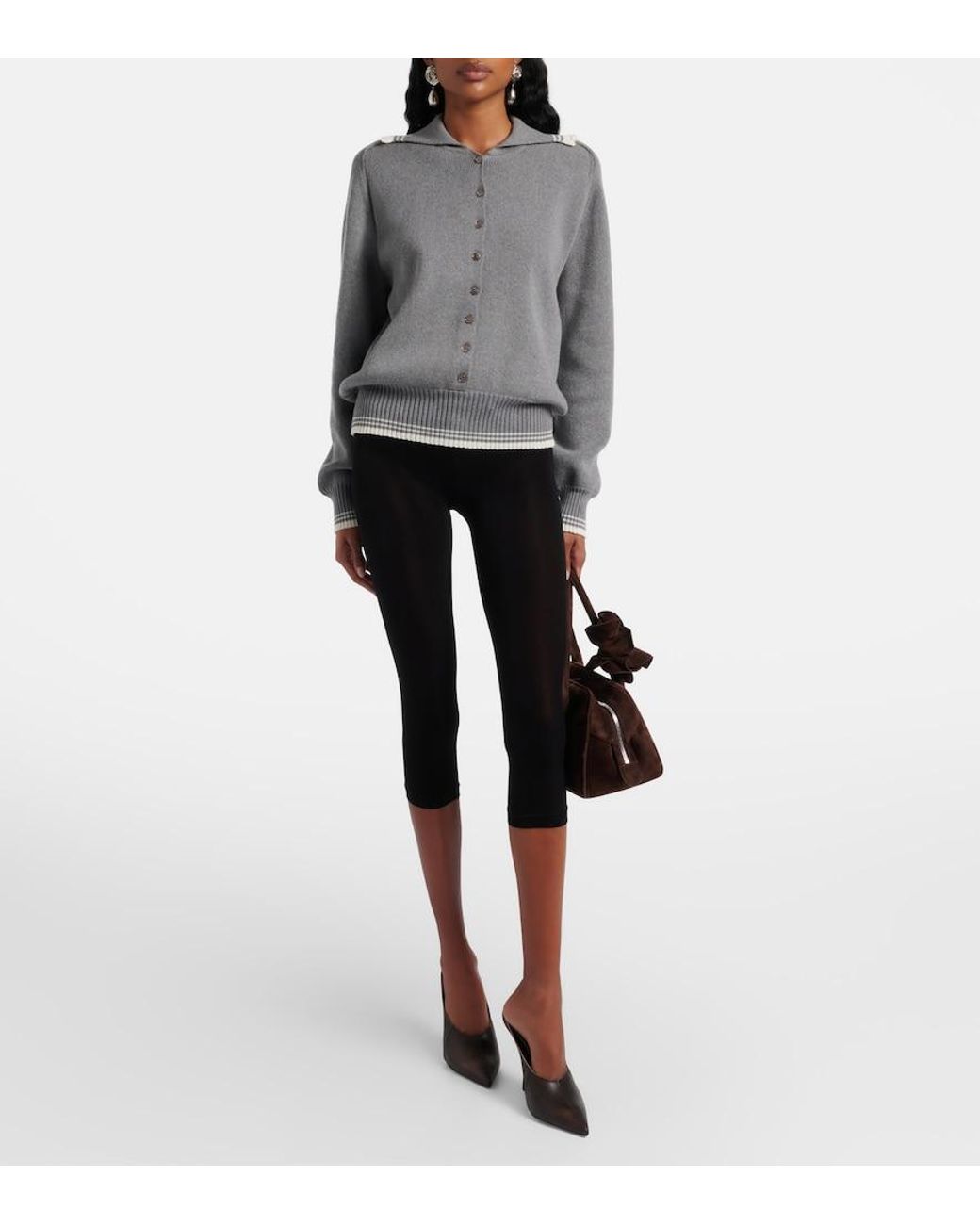 Pullover Polo di Magda Butrym in Gray