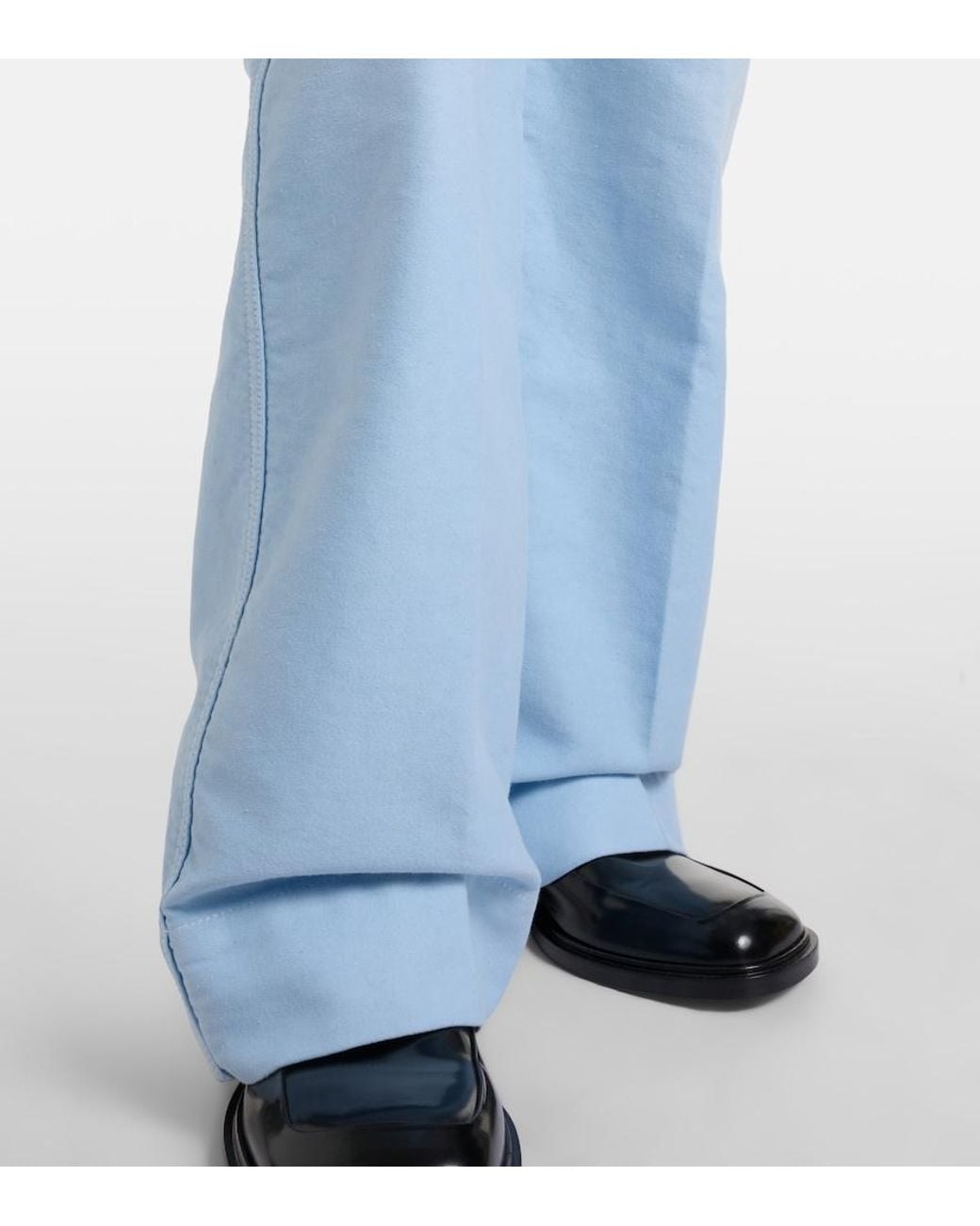 Victoria Beckham Blue Alina Wide-Leg Jeans