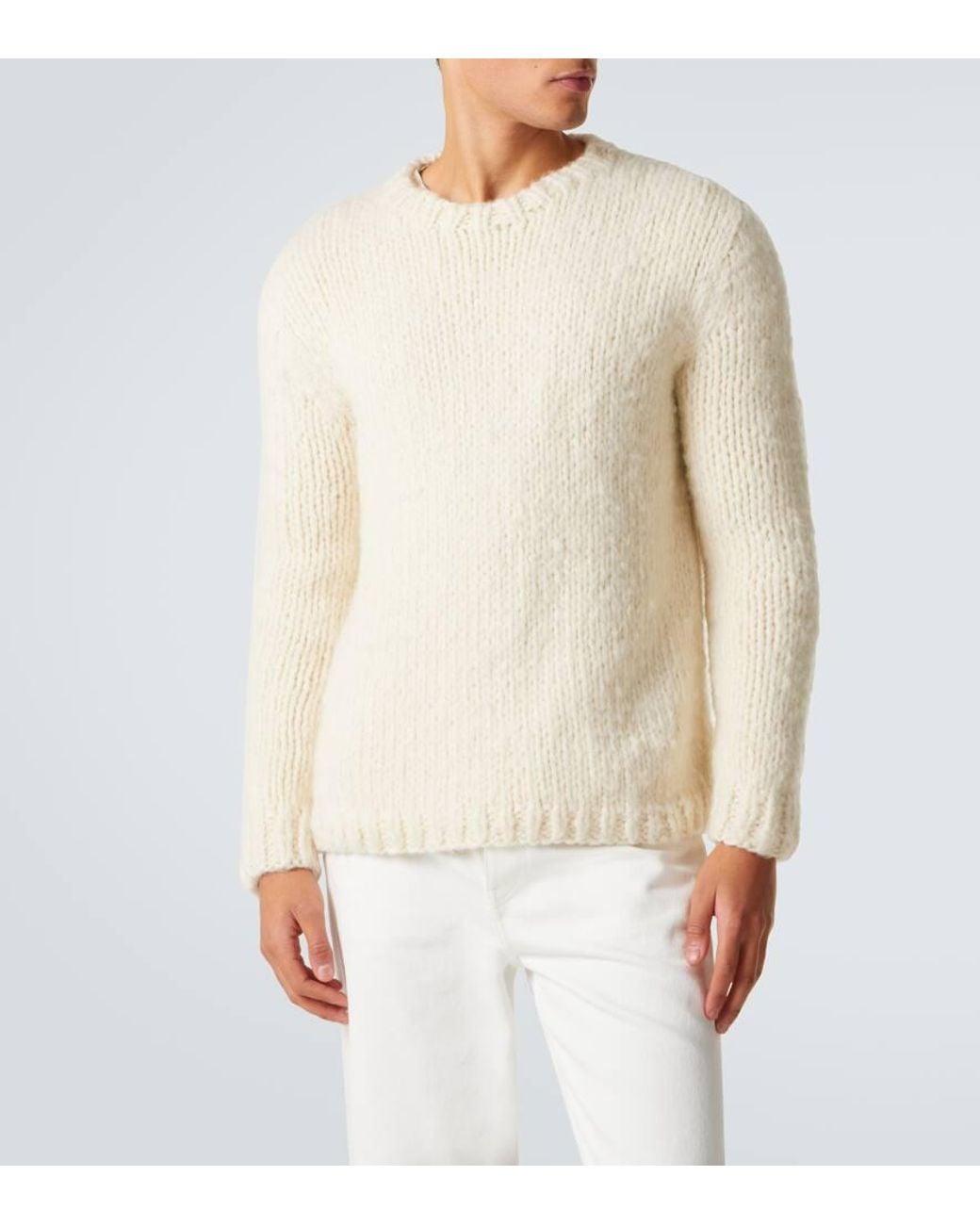 Gabriela Hearst Natural Cashmere Sweater for men