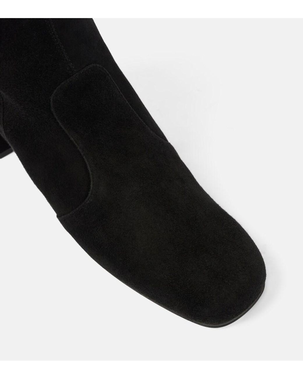 Roger Vivier Black Tres Vivier 45 Suede Ankle Boots