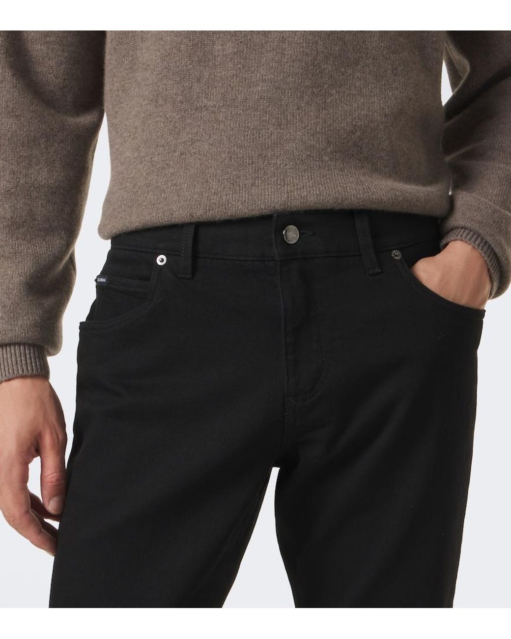 Dolce & Gabbana Black Slim Jeans for men