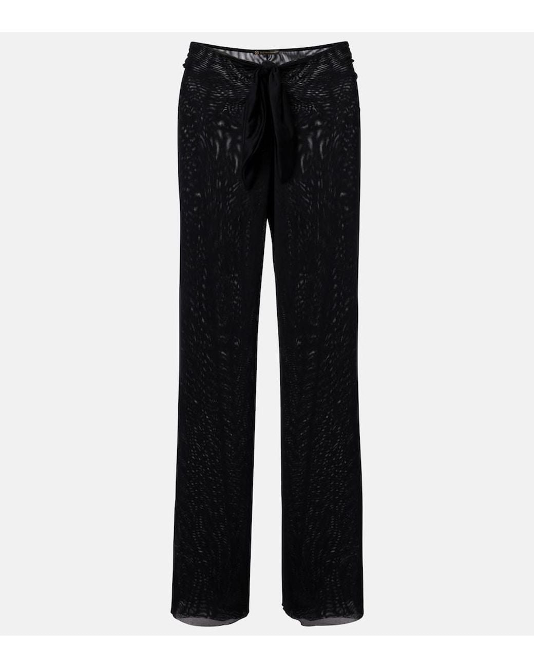 ViX Black Pareo Draped Wide-Leg Pants