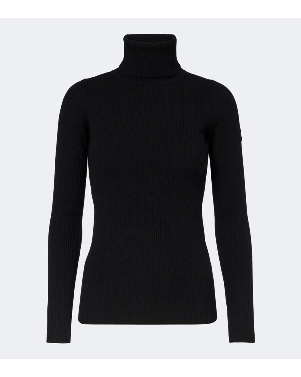 Yves Salomon Black Wool And Cashmere-Blend Turtleneck Sweater