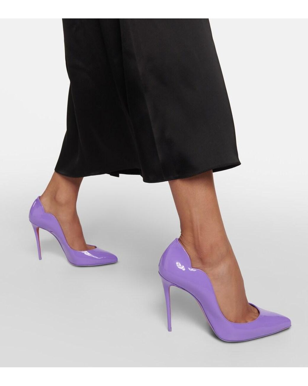 Christian Louboutin Purple Hot Chick Patent-leather Courts