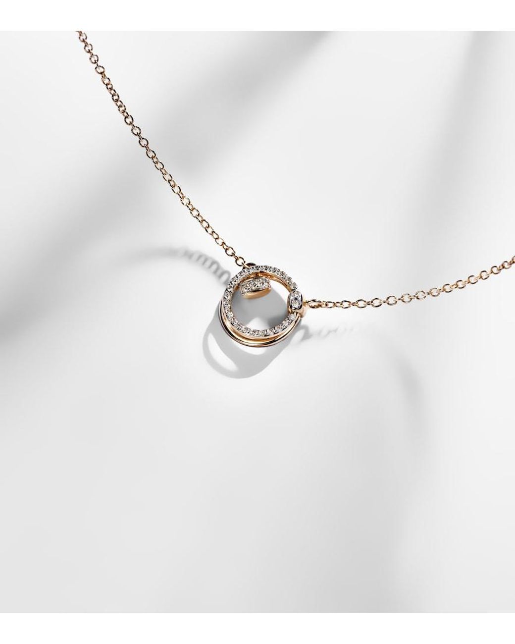 Pomellato Metallic Together 18Kt Rose Chain Bracelet With Diamonds