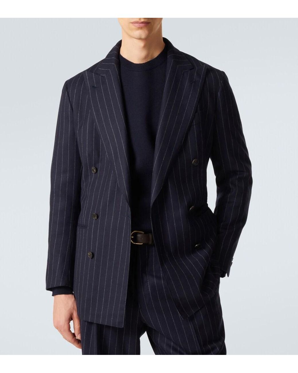 Saman Amel Blazer Aus Wolle in Blue für Herren