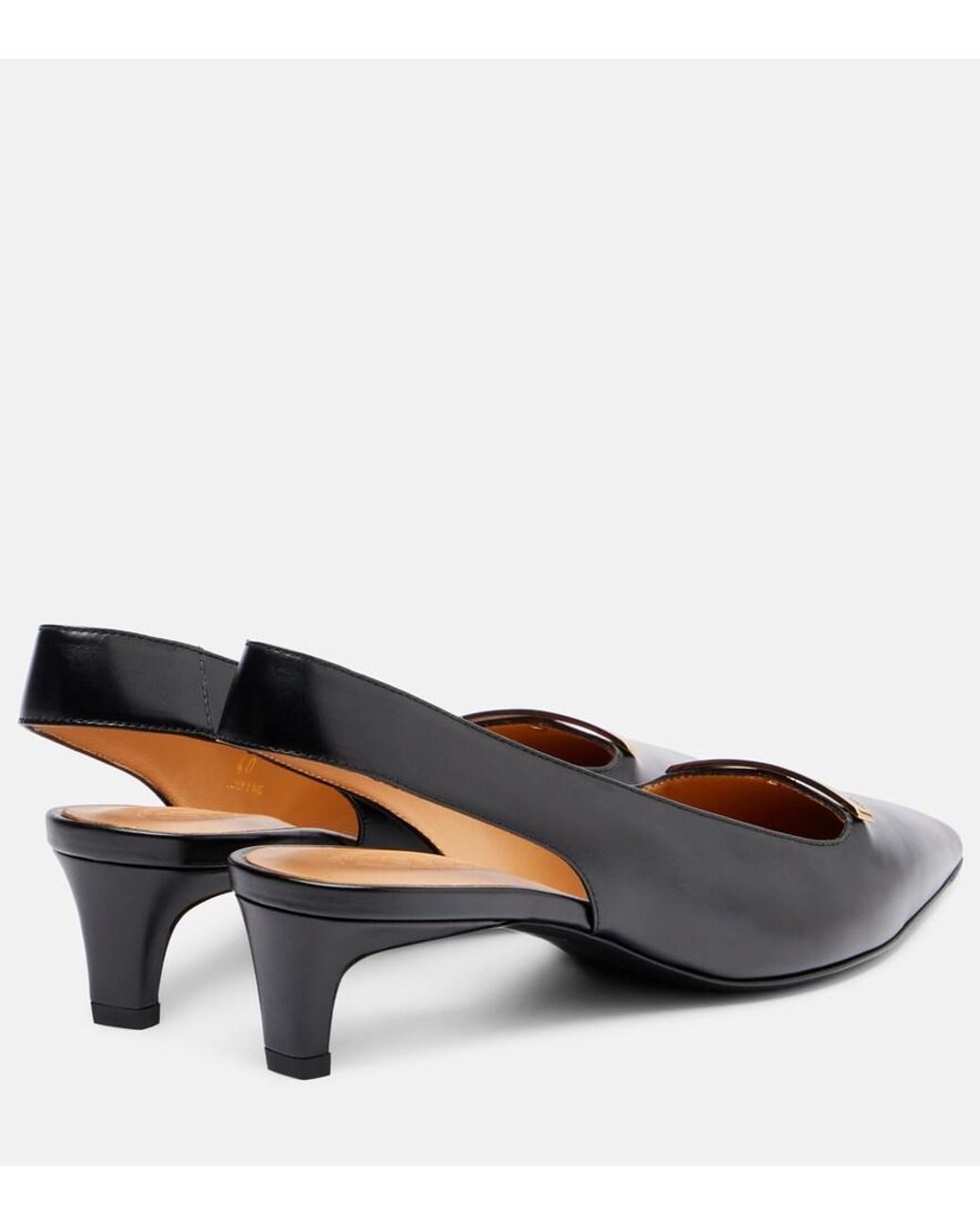 Tod's Black Slingback-Pumps Barretta 40 Aus Leder