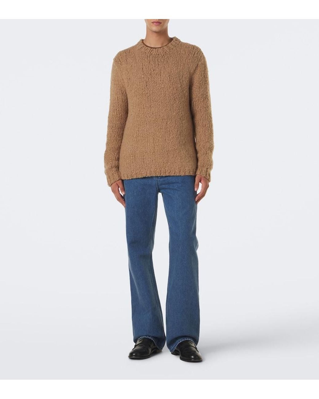Gabriela Hearst Natural Lawrence Cashmere Sweater for men