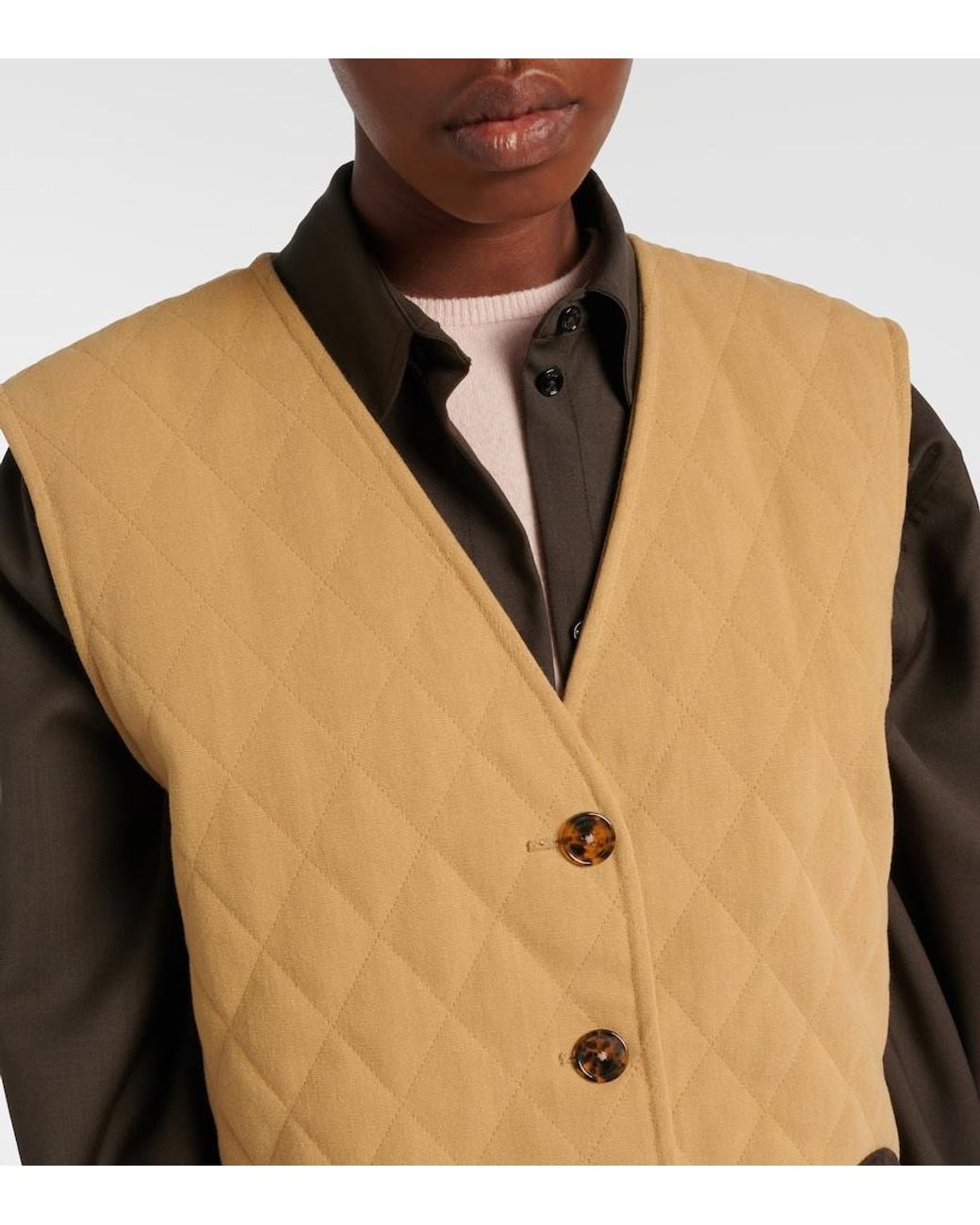 Blazé Milano Natural Suffolk Quilted Cotton Vest