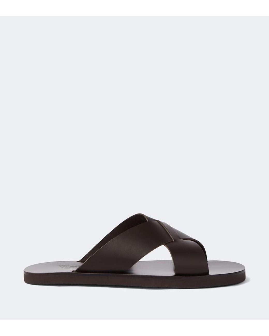 Ancient Greek Sandals Brown Bios Leather Sandals for men