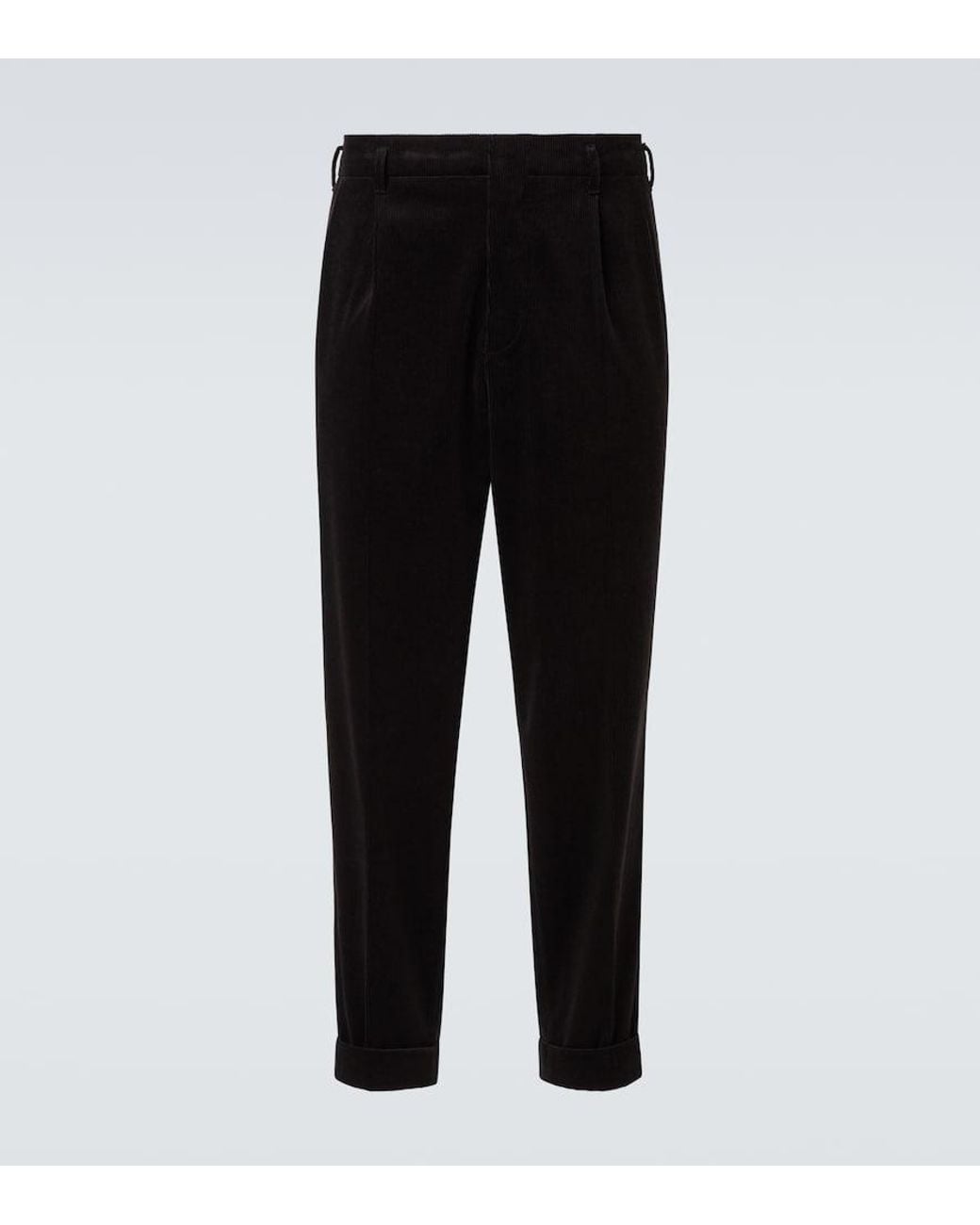 Pantaloni Regular di Brunello Cucinelli in Black da Uomo