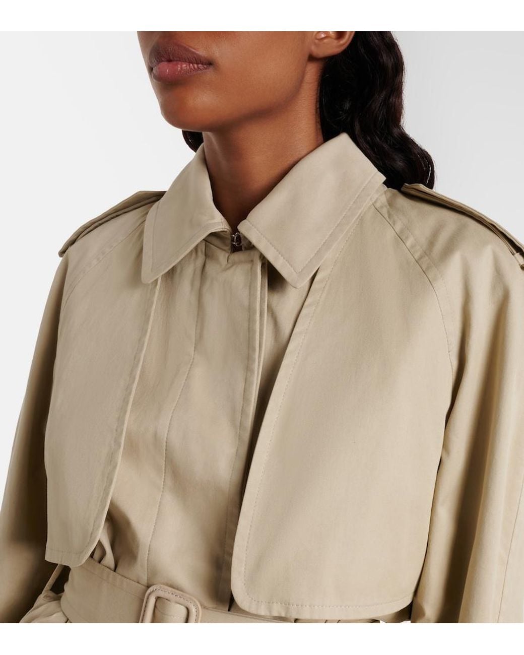 The Row Natural Tavoris Belted Cotton Gabardine Jacket