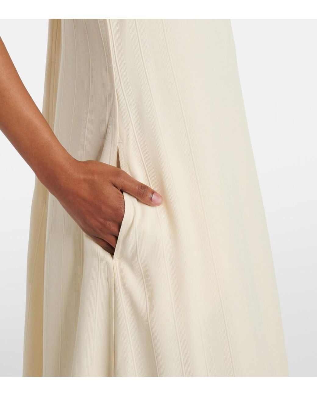 Totême Natural Striped Maxi Dress