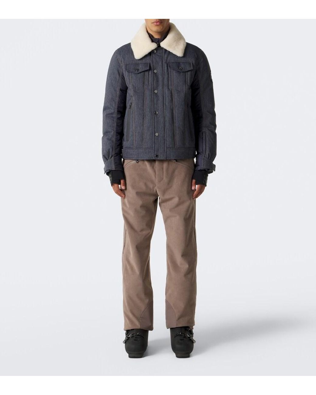 Bogner Brown Corven Belted Corduroy Ski Pants for men