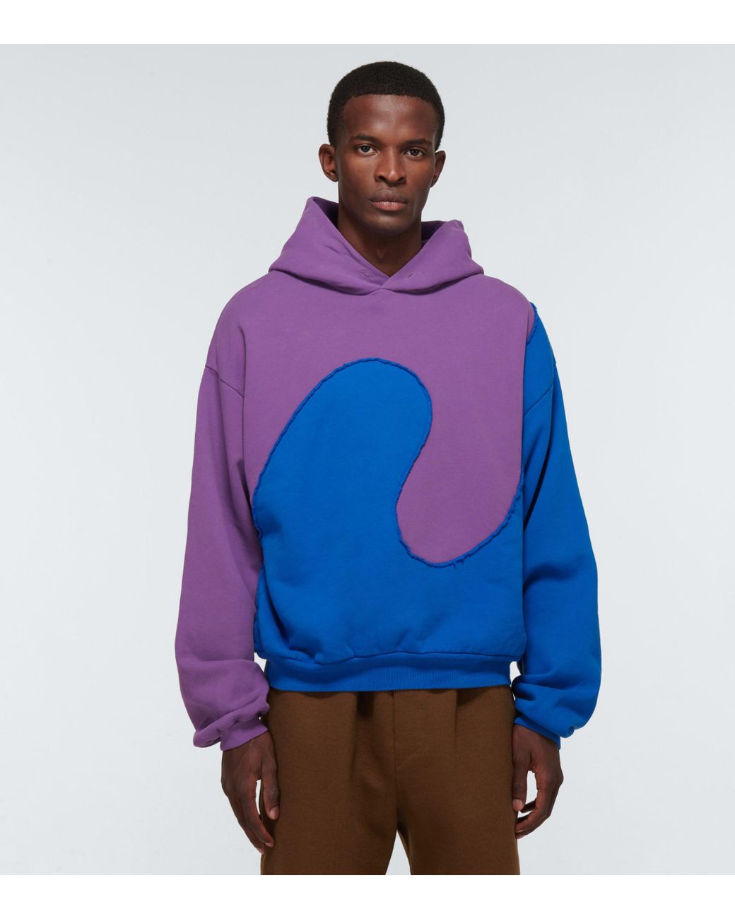 ERL Swirlフーディー ERL Blue & Orange Swirl Hoodie ERL