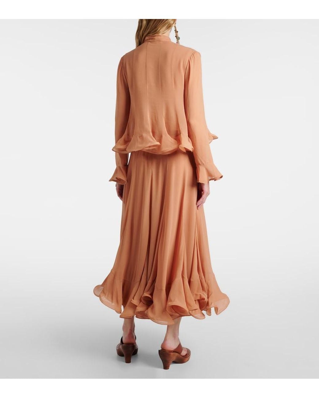 Zimmermann Brown Balance Floral Blouse