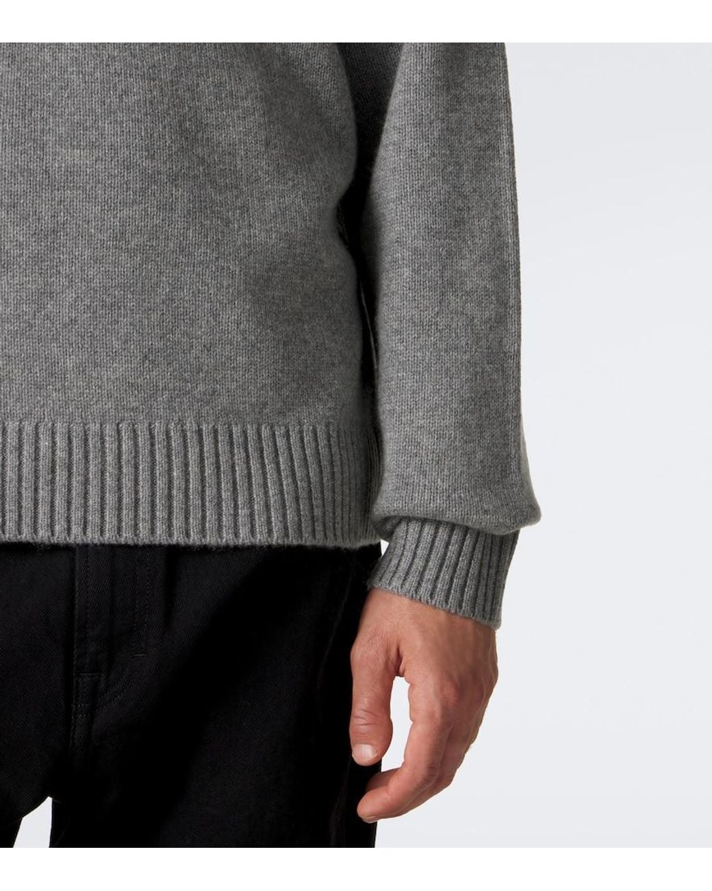 FRAME Gray Cashmere Sweater for men